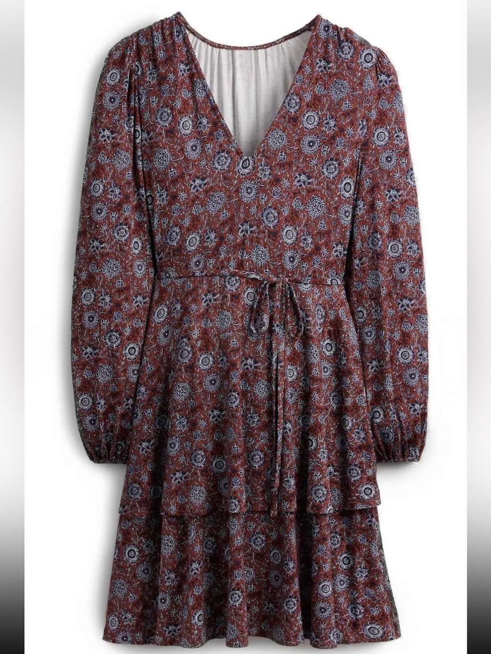 NWT Boden Tiered Mini Jersey Dress - Picture 4 of 9